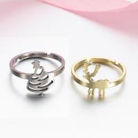 Ring Finger ze stali nierdzewnej, Stal nierdzewna, Powlekane, biżuteria moda & różne style do wyboru & dla kobiety, dostępnych więcej kolorów, 5x5x5cm, sprzedane przez PC