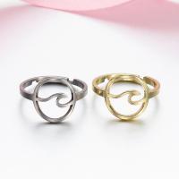 Stainless Steel Finger Ring, plated, fashion jewelry & for woman & hollow, more colors for choice, 5x5x5cm, Sold By PC