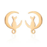 Edelstahl Ohrringe, plattiert, Modeschmuck & verschiedene Stile für Wahl & für Frau, keine, 5x5x5cm, verkauft von Paar