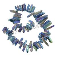 Natural Quartz Jewelry Beads, plated, different styles for choice & faceted, more colors for choice, Sold Per 16 Inch Strand
