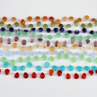 Grânulos de gemstone jóias, misto de pedras semi-preciosas, Lágrima, polido, cor e padrão diferentes para escolha & DIY, Mais cores pare escolha, 9*7*4mm, 30PCs/Strand, vendido por Strand