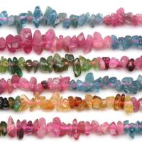 Turmalin Perle, Klumpen, poliert, gemischte Farben, 3-5mm, verkauft per ca. 15 ZollInch Strang