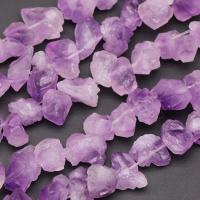 Natürliche Amethyst Perlen, Klumpen, violett, 8-12mm, ca. 48PCs/Strang, verkauft per ca. 15 ZollInch Strang