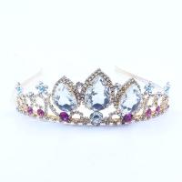Bridal Tiaras Zinc Alloy with Rhinestone plated for woman nickel lead & cadmium free 50mm Inner Approx 125mm Sold By PC