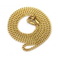 Nerezová ocel řetěz náhrdelník, Nerez, pro muže, více barev na výběr, 3mm, Prodáno za 24 inch Strand
