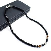 Edelstein Schmuck Halskette, Edelstahl, mit Karte-Stein, Modeschmuck, keine, verkauft von Strang