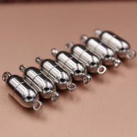 Stainless Steel Magnetic Clasp, durable & DIY, original color, 6x19mm, 10PCs/Bag, Sold By Bag