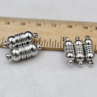 Stainless Steel Magnetic Clasp, platinum color plated, durable & DIY & different size for choice, 10PCs/Bag, Sold By Bag