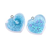 Acrylic Pendants, epoxy gel, durable & DIY, more colors for choice, nickel, lead & cadmium free, 27x26x24mm, Sold By PC