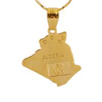 Brass Jewelry Pendants, fashion jewelry & Unisex, golden, 22x32mm, Sold By PC