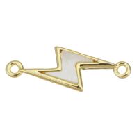 Brass Jewelry Connector Lightning Symbol plated fashion jewelry & DIY & for woman golden nickel lead & cadmium free Approx 1.5mm Sold By PC