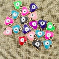 Evil Eye Pendants, Resin, DIY & enamel, more colors for choice, 12x4x14mm, Sold By PC