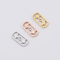 Stainless Steel Pendants, polished, mirror effect & DIY, more colors for choice, 15x7mm, 10PCs/Bag, Sold By Bag