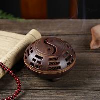 Traditional Ceramic Inserted Burner Incense Seat Purple Clay plated durable nickel lead & cadmium free Sold By Lot