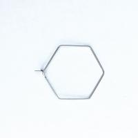 Stainless Steel Hoop Earring Component, plated, different size for choice & hollow, 100PCs/Lot, Sold By Lot