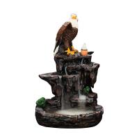 Backflow Incense Burner, Resin, plated, for home and office & durable, 220x140mm, Sold By PC