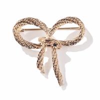 Zinc Alloy Brooches Bowknot plated fashion jewelry & Unisex nickel lead & cadmium free Sold By PC