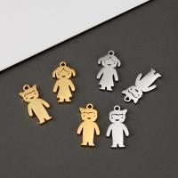Stainless Steel Pendants Carved DIY 10*20MM Sold By PC