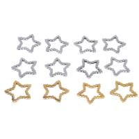 Stainless Steel Pendants, Star, plated, different color and pattern for choice & DIY, more colors for choice, 15*15*1mm, 10PCs/Bag, Sold By Bag