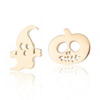 Stainless Steel Stud Earrings plated fashion jewelry & for woman Sold By Pair