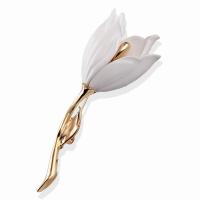 Zinc Alloy Brooches Tulip plated fashion jewelry & Unisex nickel lead & cadmium free Sold By PC