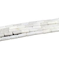 Jade Perlen, weiße Jade, Rechteck, poliert, DIY, weiß, frei von Nickel, Blei & Kadmium, 4x13mm, 29PCs/Strang, verkauft von Strang
