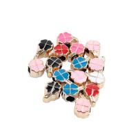 Akril nakit Beads, Četiri Leaf Clover, različite boje i uzorka za izbor & možete DIY, više boja za izbor, 6*10*4mm, Rupa:Približno 2mm, Prodano By PC