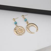 Asymmetric Earrings Zinc Alloy Sun plated fashion jewelry & for woman & hollow golden nickel lead & cadmium free Sold By Pair