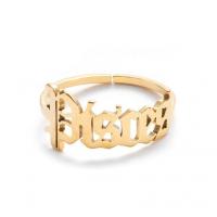 Stainless Steel Open Finger Ring Alphabet Letter plated fashion jewelry & for woman Sold By PC