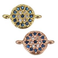 Cubic Zirconia Micro Pave Brass Connector plated micro pave cubic zirconia Approx 0.5mm Sold By Lot