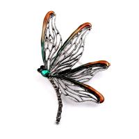 Zinc Alloy Brooches Dragonfly plated fashion jewelry & for woman nickel lead & cadmium free Sold By PC