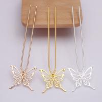 Hair Stick Findings Brass with Zinc Alloy plated DIY nickel lead & cadmium free Sold By Bag