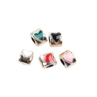 Grânulos de jóias de acrílico, acrilico, cor e padrão diferentes para escolha & DIY, Mais cores pare escolha, 10*7*7mm, Buraco:Aprox 4mm, vendido por PC