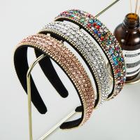 Hair Bands Cloth with Rhinestone for woman 25mm Inner Approx 130mm Sold By PC