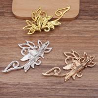 Hair Clip Findings, Tibetan Style, plated, for woman, more colors for choice, nickel, lead & cadmium free, 80x43x45mm, 10PCs/Bag, Sold By Bag