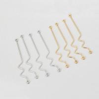 Brass Jewelry Connector plated DIY nickel lead & cadmium free 51mm Sold By Bag