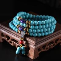 Turquoise Pray Beads Bracelet epoxy gel fashion jewelry & Unisex 8mm Sold By Lot