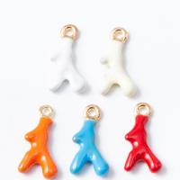 Zinc Alloy Enamel Pendants Antlers gold color plated DIY nickel lead & cadmium free Sold By PC