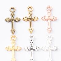 Zinc Alloy Cross Pendants plated DIY nickel lead & cadmium free Approx 2mm Sold By PC
