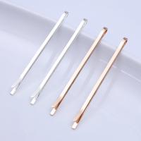 Hair Slide, Iron, plated, DIY, more colors for choice, nickel, lead & cadmium free, 55x2mm, 50PCs/Bag, Sold By Bag