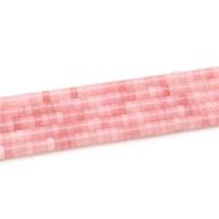 Perline di quarzo naturale, Strawberry Quartz, Cerchio piatto, lucido, DIY, rosa, 2x4mm, 160PC/filo, Venduto da filo