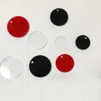 Acryl Anhänger, rund, unterschiedliche Farbe und Muster für die Wahl & DIY & verschiedene Größen vorhanden, keine, 45*45*6mm, verkauft von PC