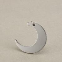 Stainless Steel Pendants, Moon, Carved, different color and pattern for choice & DIY, more colors for choice, 30MM, Sold By PC