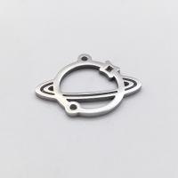 Stainless Steel Pendants, 304 Stainless Steel, Globe, plated, DIY & hollow, silver color, 20*25MM, Sold By PC