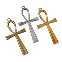Zinc Alloy Cross Pendants plated DIY & hollow nickel lead & cadmium free Sold By PC