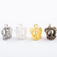 Tibetan Style Crown Pendants, plated, DIY & hollow, more colors for choice, nickel, lead & cadmium free, 15x13x13mm, Sold By PC