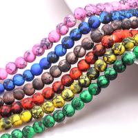 Fashion Glass Beads Round polished DIY 8mm Approx 1.2mm Approx Sold By Strand