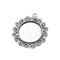 Zinc Alloy Pendant Cabochon Setting plated DIY nickel lead & cadmium free Sold By Bag