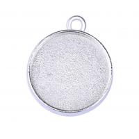 Zinc Alloy Pendant Cabochon Setting plated DIY nickel lead & cadmium free Sold By Bag