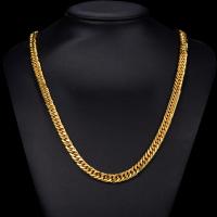 Brass Chain Ogrlica, Mesing, modni nakit & različite veličine za izbor, zlatan, Prodano By Strand